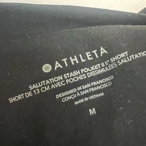 Black Athleta Biker Shorts with Pockets